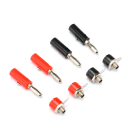 5 pieces  Red / Black | Banana Plugs / Socket