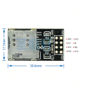 SIM800L GPRS GSM Module MicroSIM Quad-band antenna onboard