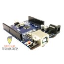 UNO R3 | Entwicklerboard für Arduino IDE | ATMEL ATmega328PB AVR Mikrocontroller | CH340-Chip | Christians Technikshop