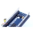 Nano V3 soldered | developer board for Arduino IDE | ATMEL ATmega328PB AVR Microcontroller | CH340-Chip | Christians Technikshop